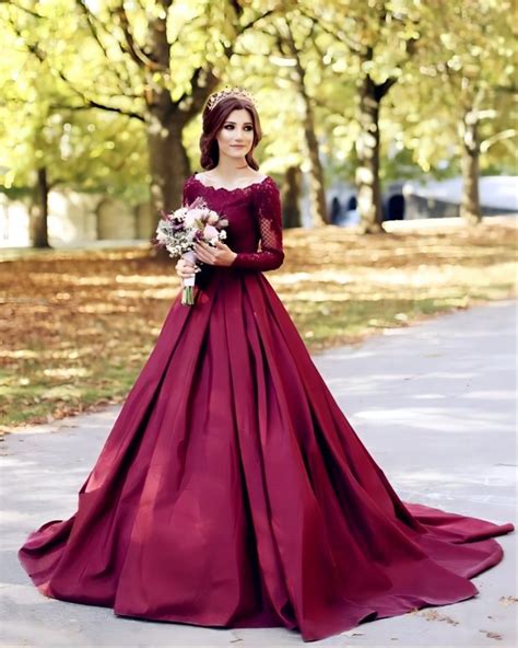 Embracing the Allure of Burgundy Wedding Dresses