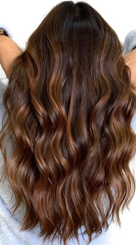 Embracing the Allure of Chocolate Brown Hair with Caramel Highlights