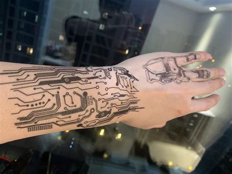 Embracing the Cybernetic Aesthetic: Cyberpunk 2077 Tattoo Explorations