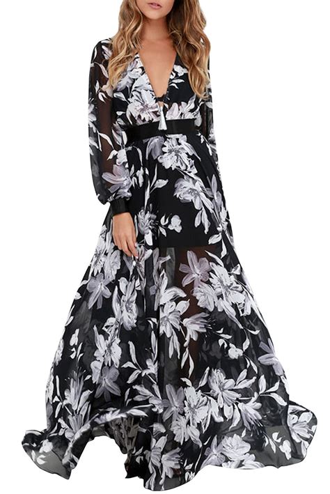 Embracing the Ethereal Charm of Floral Maxi Dresses with Sleeves