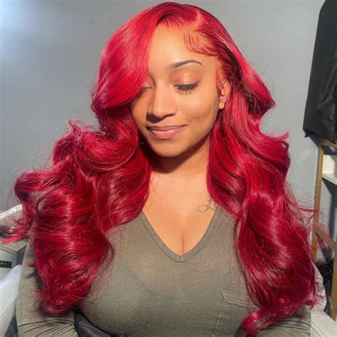 Embracing the Fiery Allure: A Guide to Red Lace Front Wigs