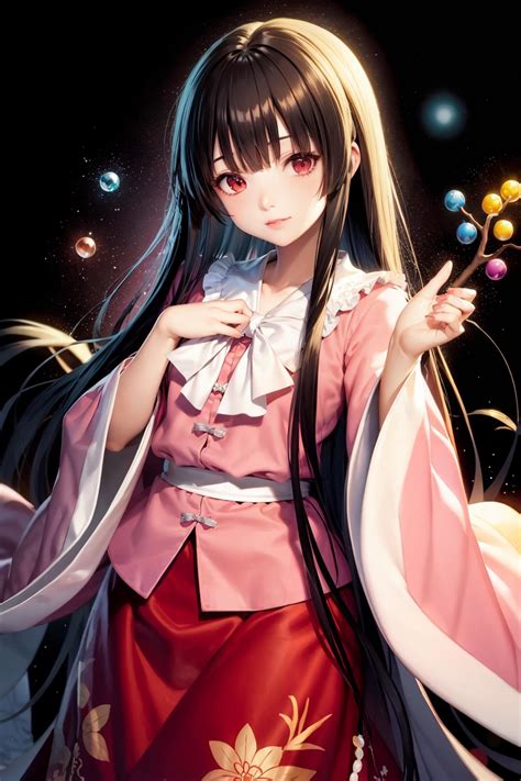 Embracing the Lunar Radiance: Unveiling the Enigmatic Kaguya of the Touhou Project