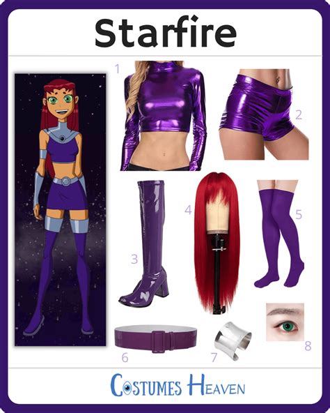 Embracing the Radiance of Starfire's Costume