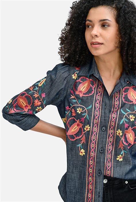 Embroidered Chambray Shirt: A Style Staple for Every Wardrobe