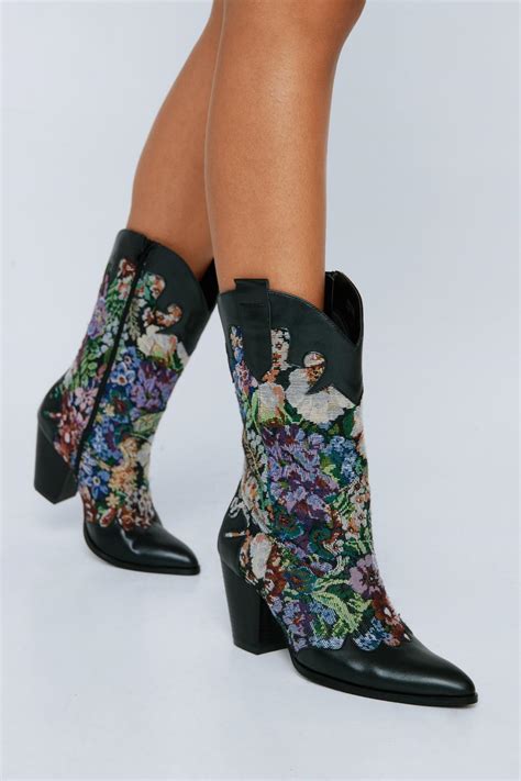 Embroidered Elegance: A Comprehensive Guide to Cowboy Boots with Floral Motifs