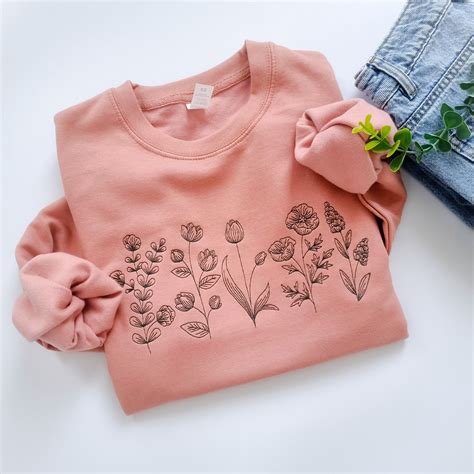 Embroidered Floral Sweatshirts: A Timeless and Versatile Style