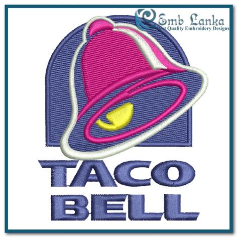 Embroidered Taco Bell Logo: