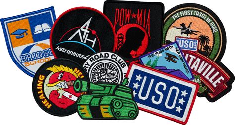 Embroidered patches: