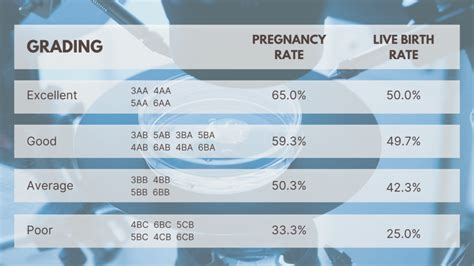 Embryo Grades Chart