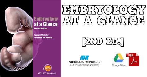 Embryology at a Glance 1st Edition Epub