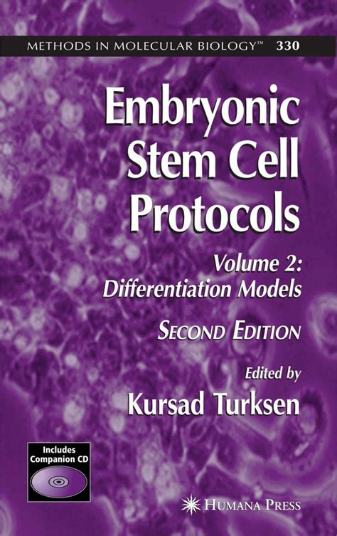 Embryonic Stem Cell Protocols, Vol. 2 Differentiation Models Epub