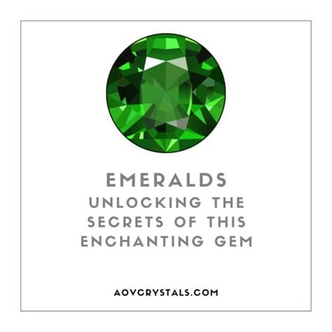 Emerald Crystals: Unlocking the Mystique of Nature's Precious Gem