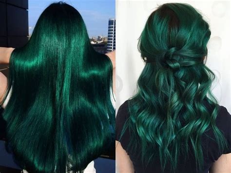 Emerald green hair is a high-maintenance color.