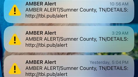 Emergency Alert: Amber Alerts in Maryland