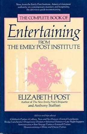 Emily Post's Entertaining Reader