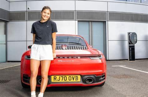 Emma Raducanu Drives Off in Style with Porsche