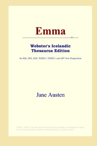 Emma Webster s Icelandic Thesaurus Edition Reader