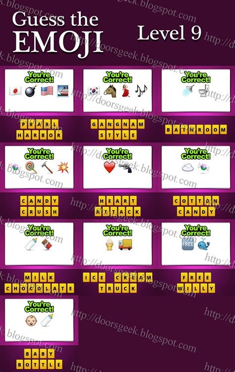 Emoji 2 Answers Level 9 Reader