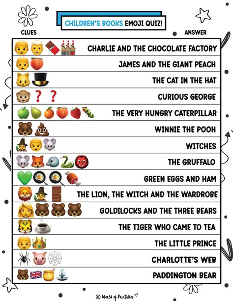 Emoji Answers PDF