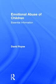 Emotional Abuse of Children Essential Information Epub