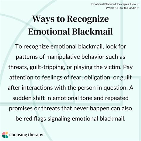 Emotional Blackmail: