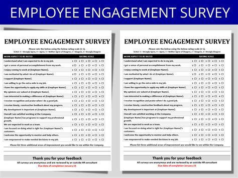 Employee Engagement Survey Templates