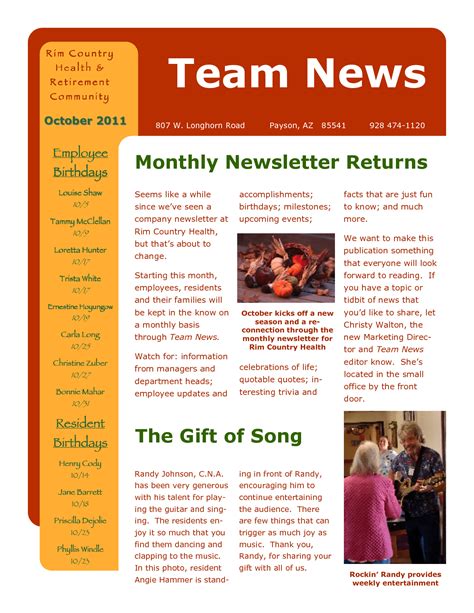 Employee Newsletter Template