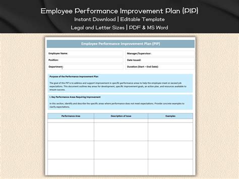 Employee Pip Template