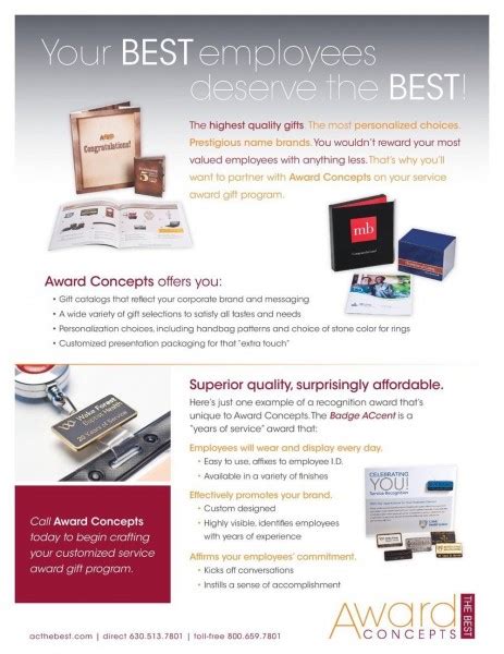 Employee Service Award Catalogs