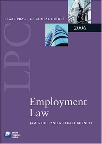 Employment Law 2009 LPC Guide Legal Practice Course Guides PDF