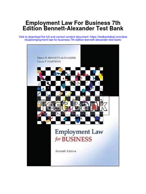 Employment Law For Business 7th Edition Hartman pdf PDF