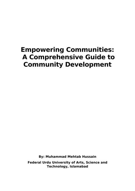 Empowering Communities: A Comprehensive Exploration of the Southwest Community Development Council