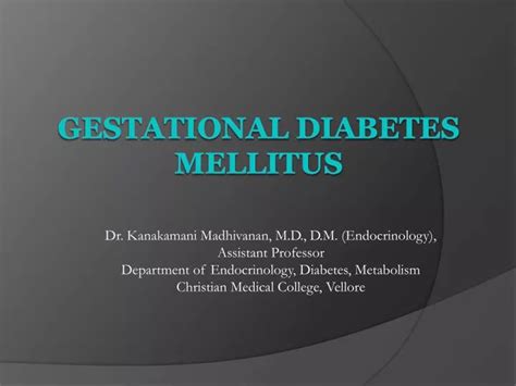 Empowering Educators: Gestational Diabetes Mellitus PPT Presentations Made Easy