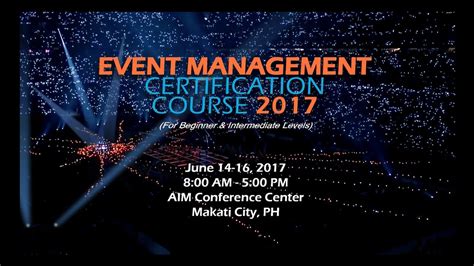 Empowering Event Professionals: A Comprehensive Guide to Event Management Certification