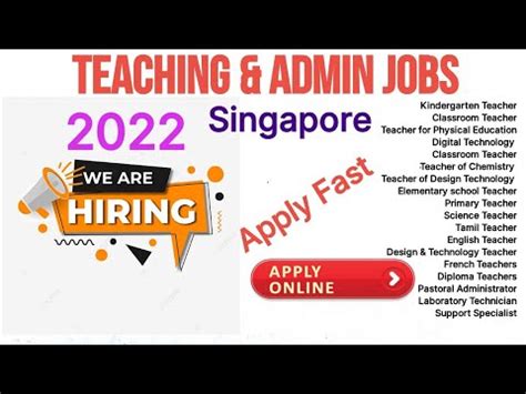 Empowering the Future: A Comprehensive Guide to Teaching Jobs in Singapore