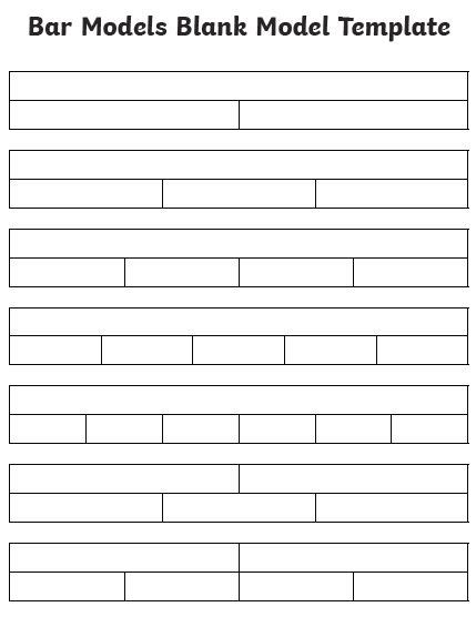Empty Bar Model Template