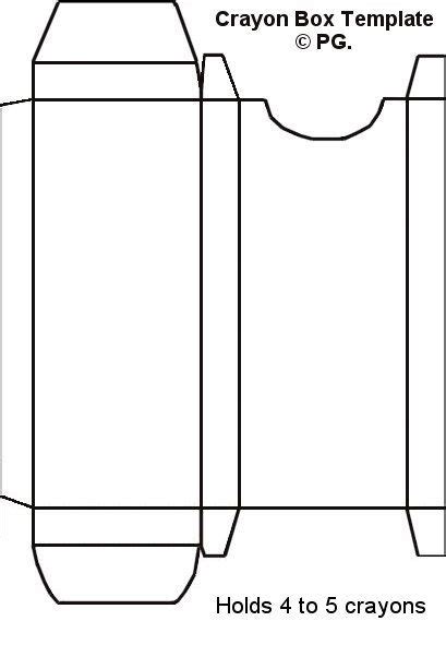 Empty Crayon Box Template