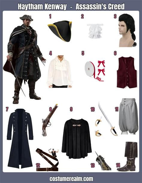 Emulate the Legendary Assassin with the Ultimate Haytham Kenway Costume