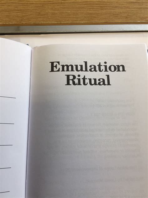 Emulation Ritual (Library Edition) Ebook Reader