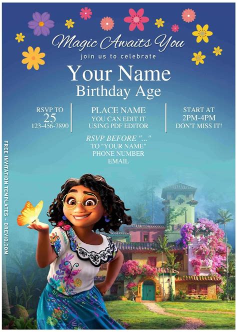 Encanto Invitation Template Free