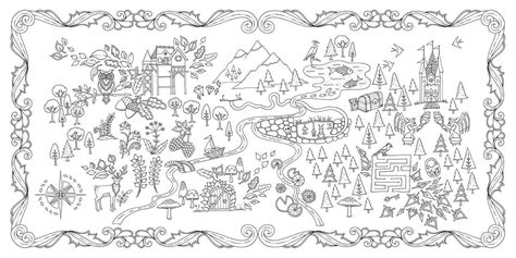 Enchanted Forest Inky Quest Coloring PDF