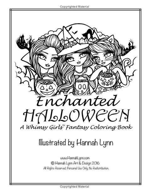 Enchanted Halloween Whimsy Fantasy Coloring Doc