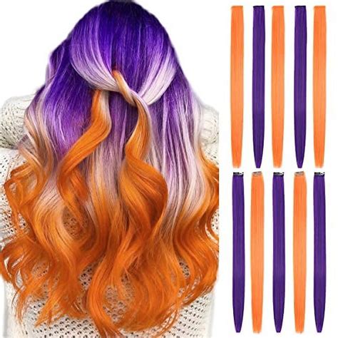 Enchanted Locks: Unleash the Fiery Allure of Bright Orange Hair Extensions