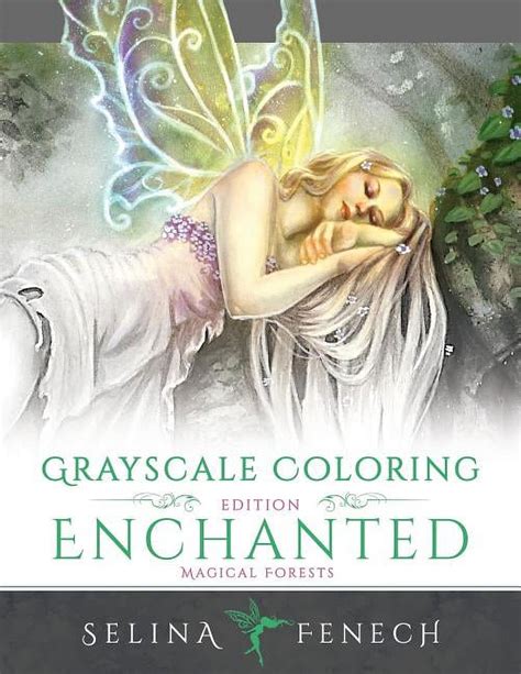 Enchanted Magical Forests Grayscale Coloring Reader