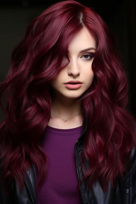 Enchanting Embrace: The Allure of Maroon and Burgundy Hair