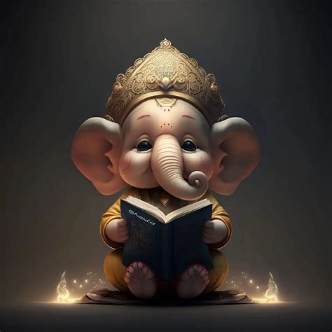 Enchanting and Adorable: A Collection of Unique and Cute Ganesha Images