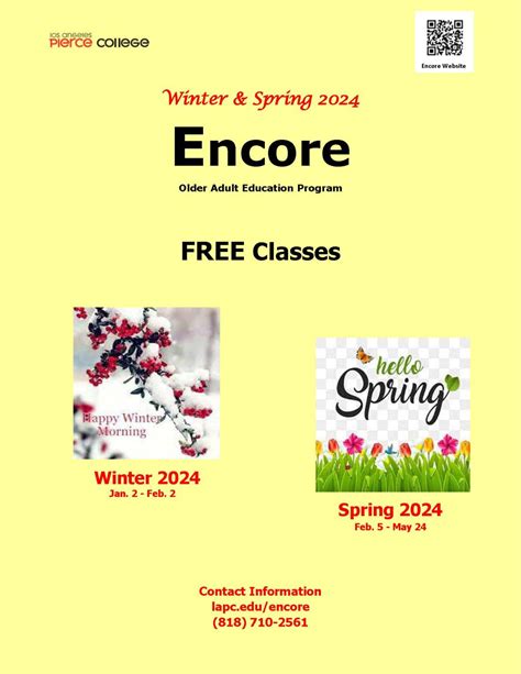 Encore Pierce College Spring Catalog 2018
