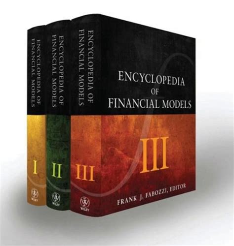 Encyclopedia of Financial Models 3 Vols. PDF