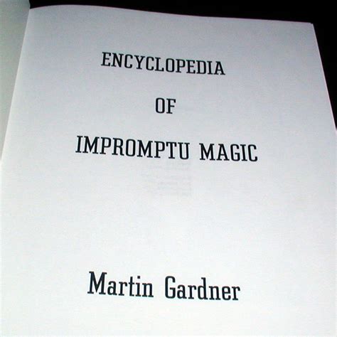 Encyclopedia of Impromptu Magic Kindle Editon