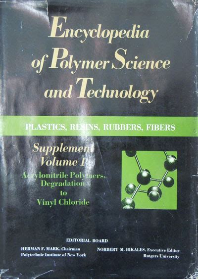 Encyclopedia of Polymer Science and Technology, Part 1 Vols. 1-4 3rd Edition Epub